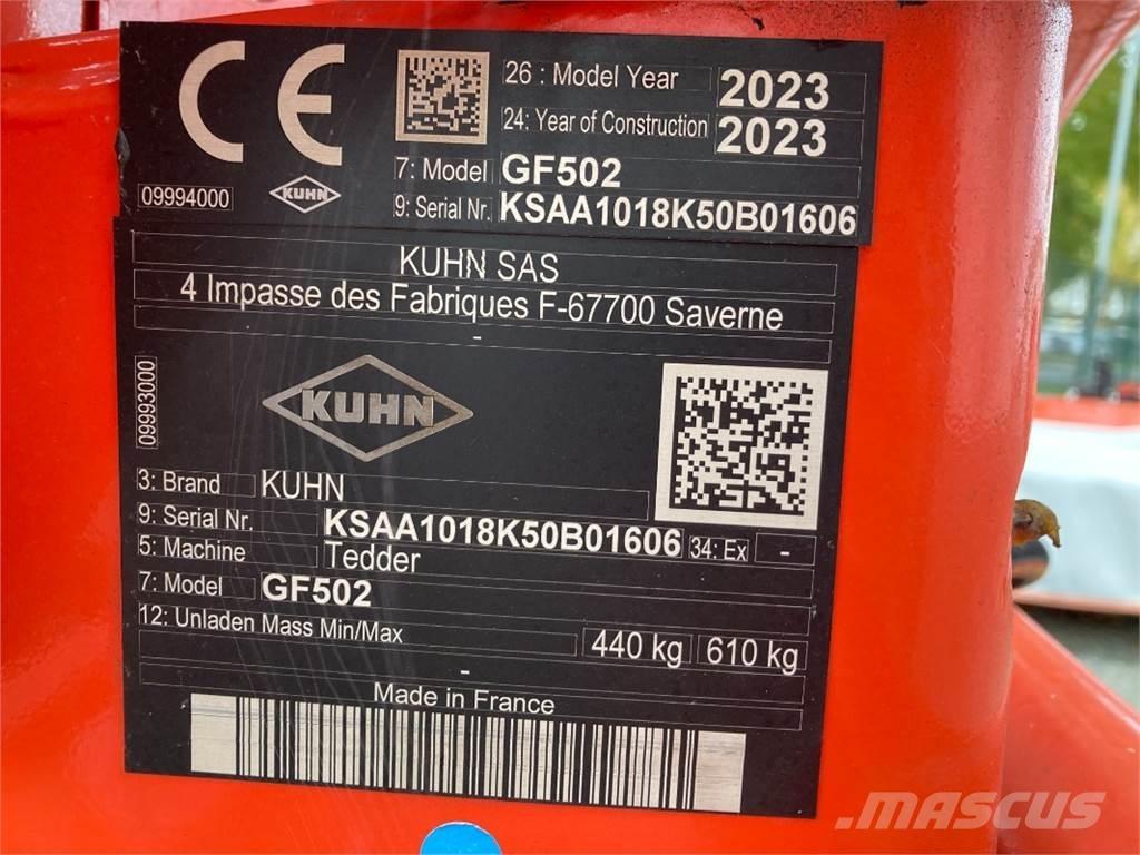 Kuhn GF 502 Rastrilladoras y rastrilladoras giratorias
