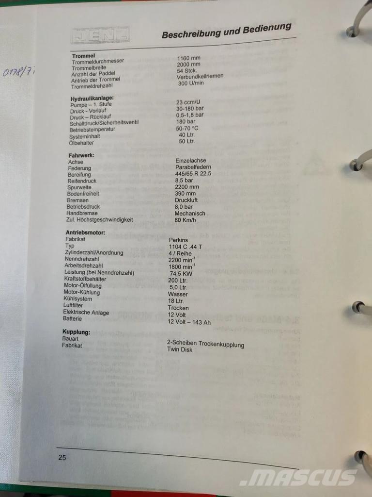 JENZ MU 2000D Trituradoras de deshechos