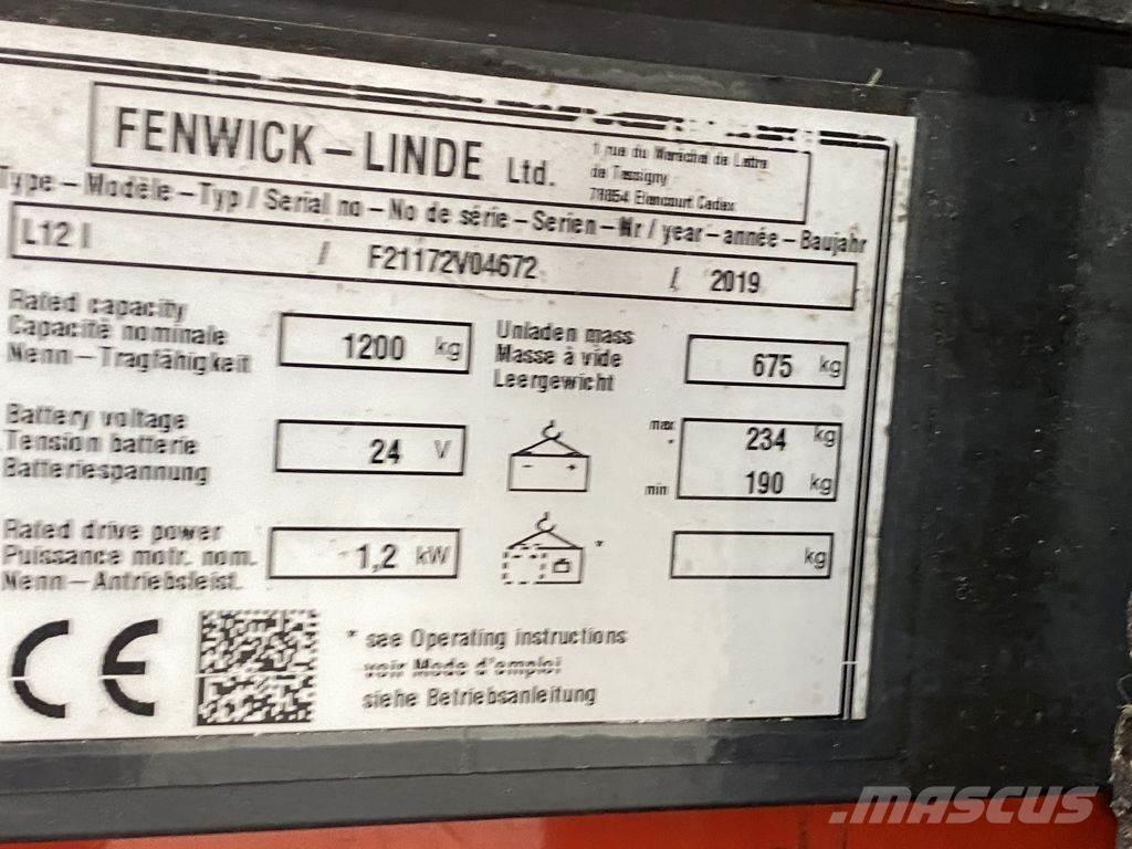Linde L12 I Montacargas manual