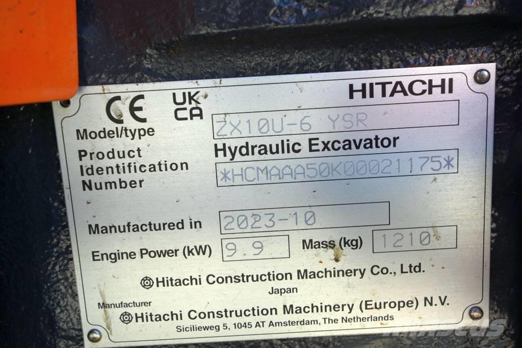 Hitachi ZX 10U-6 Miniexcavadoras