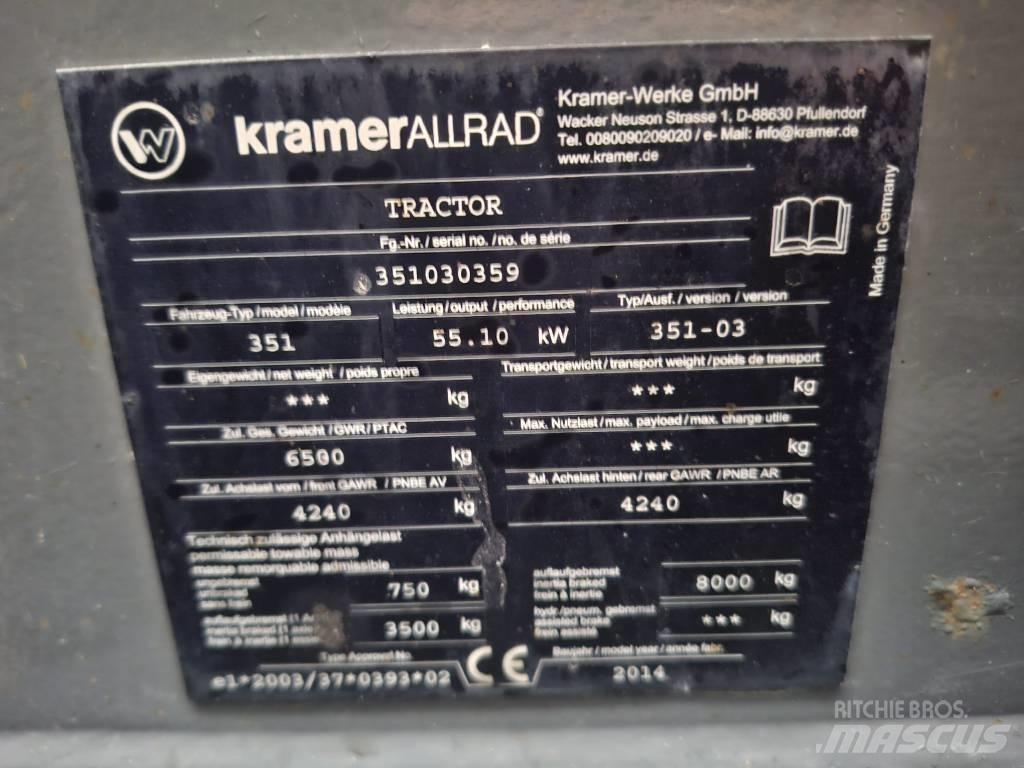 Kramer 580 Cargadoras sobre ruedas