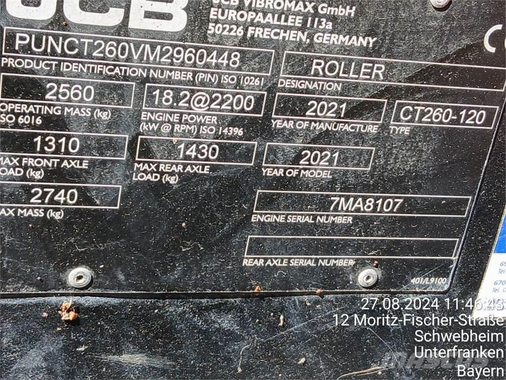 JCB CT260-120 Rodillos