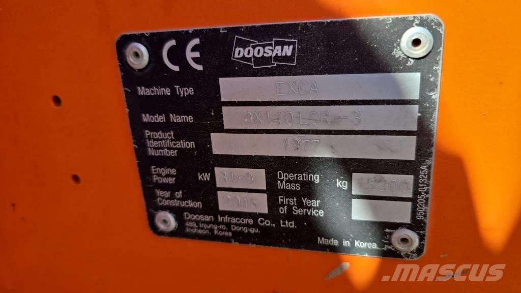 Doosan DX 140 LCR-3 Excavadoras sobre orugas