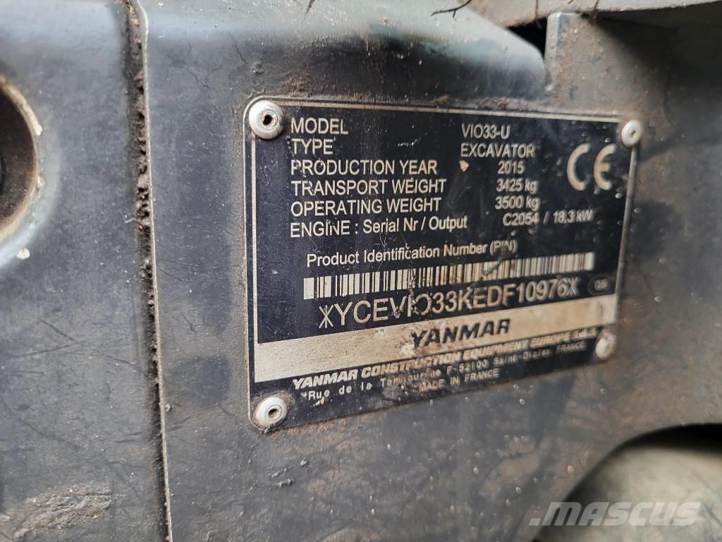 Yanmar Vio 33 U Miniexcavadoras