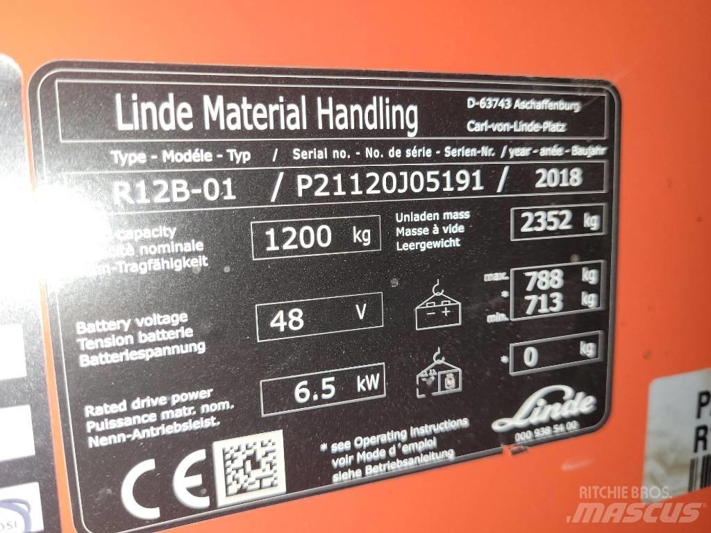 Linde R12B-01 Montacargas de alcance de gran altura