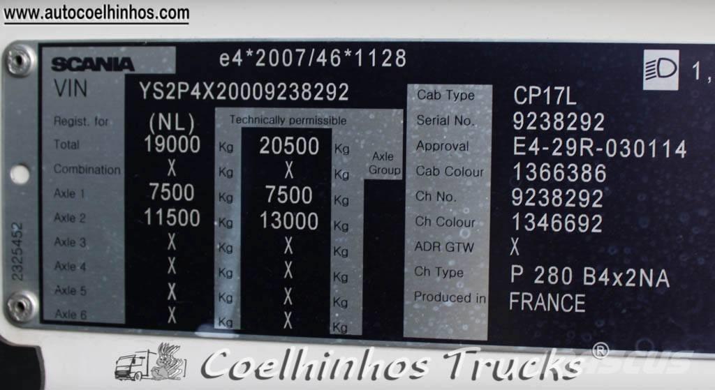 Scania P 280 Camiones con caja de remolque