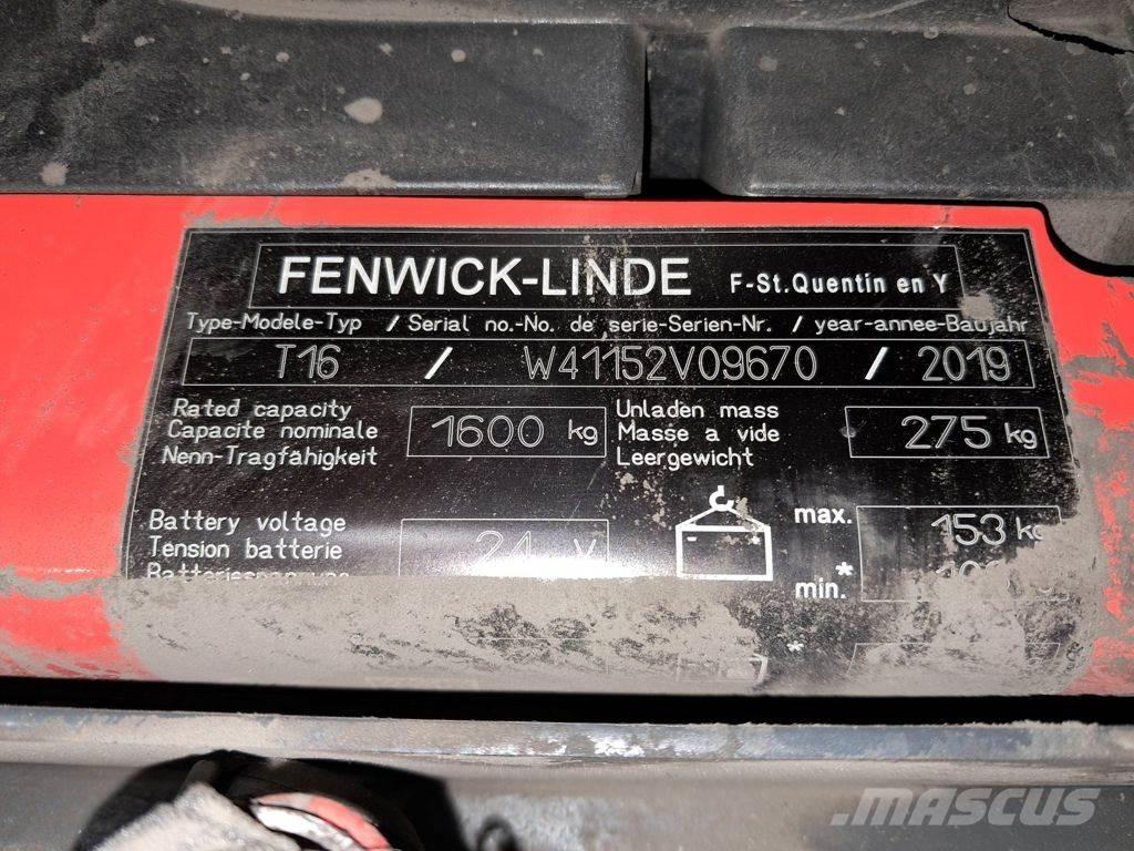 Linde T16 Montacargas de baja elevación