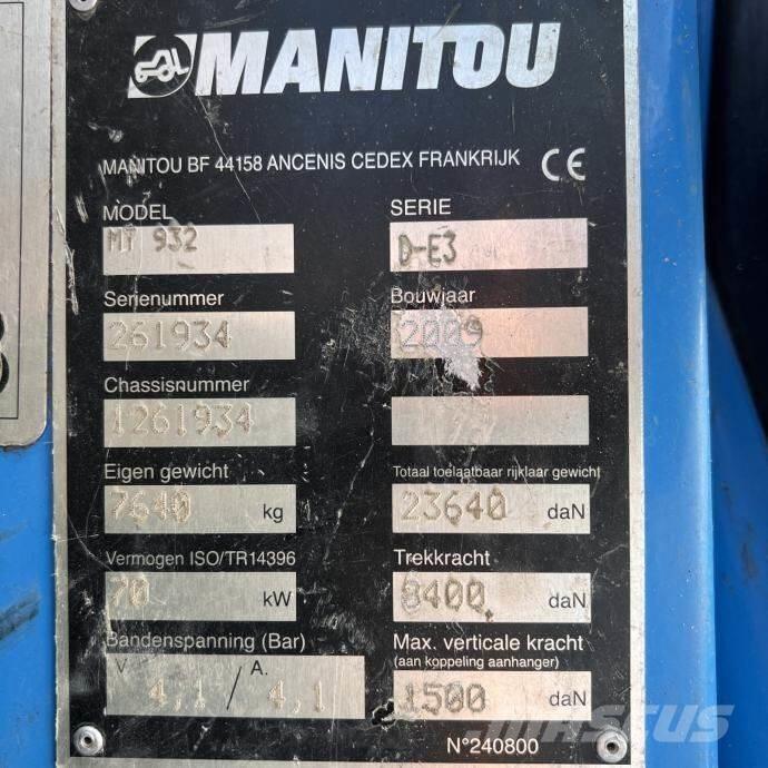 Manitou MT 932 Carretillas telescópicas