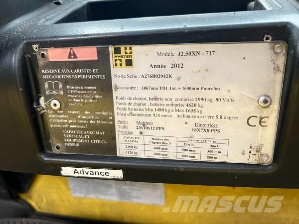 Hyster J2.5XN Carretillas de horquilla eléctrica