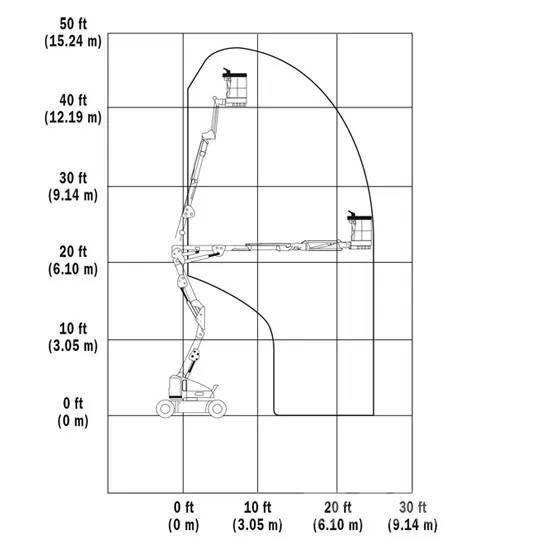 JLG E400AJPN Plataformas con brazo de elevación manual