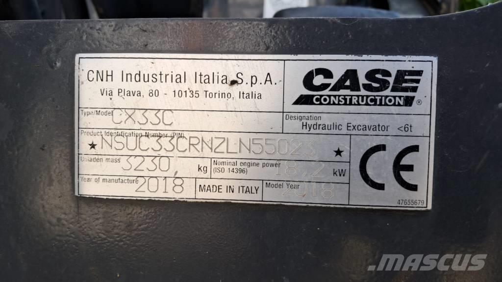 CASE CX 33 C Miniexcavadoras
