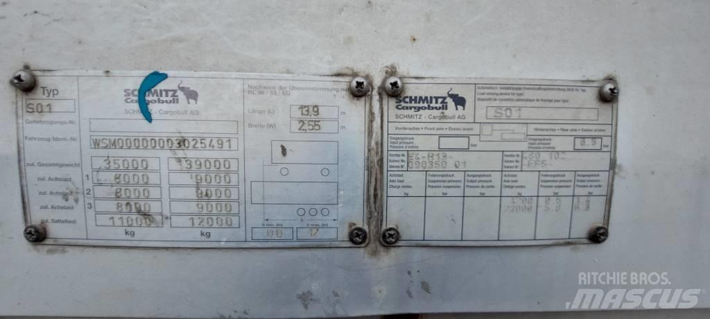 Schmitz S 01 Semirremolques de plataformas planas/laterales abatibles