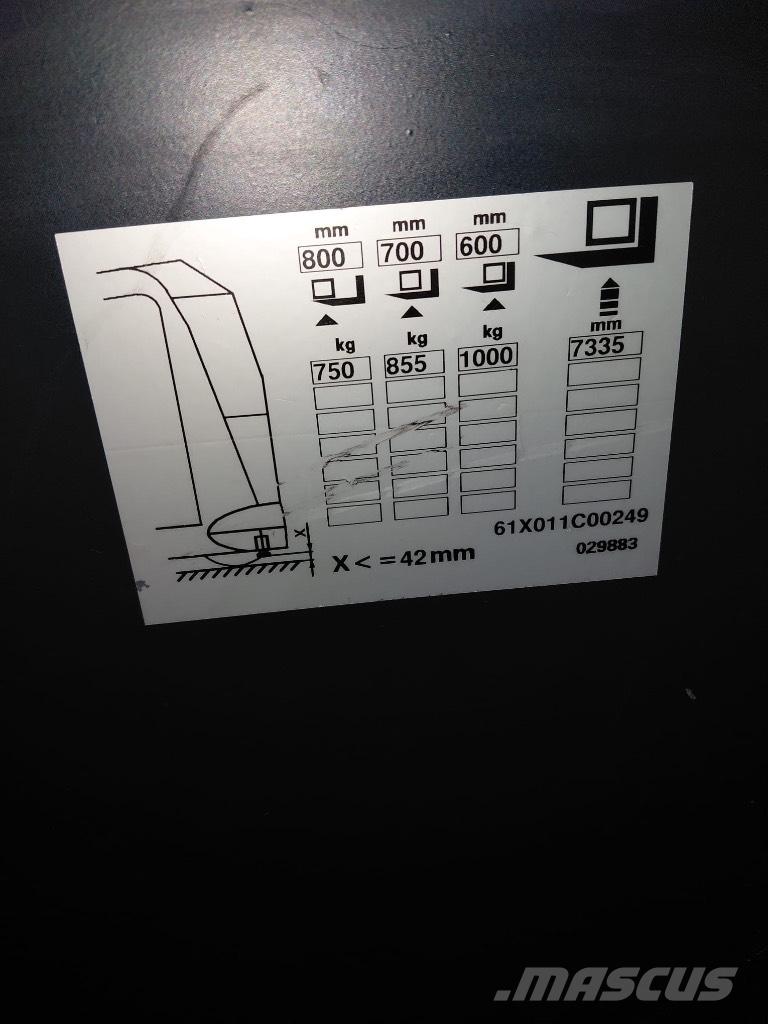 Linde K 10 Montacargas para pasillo estrecho