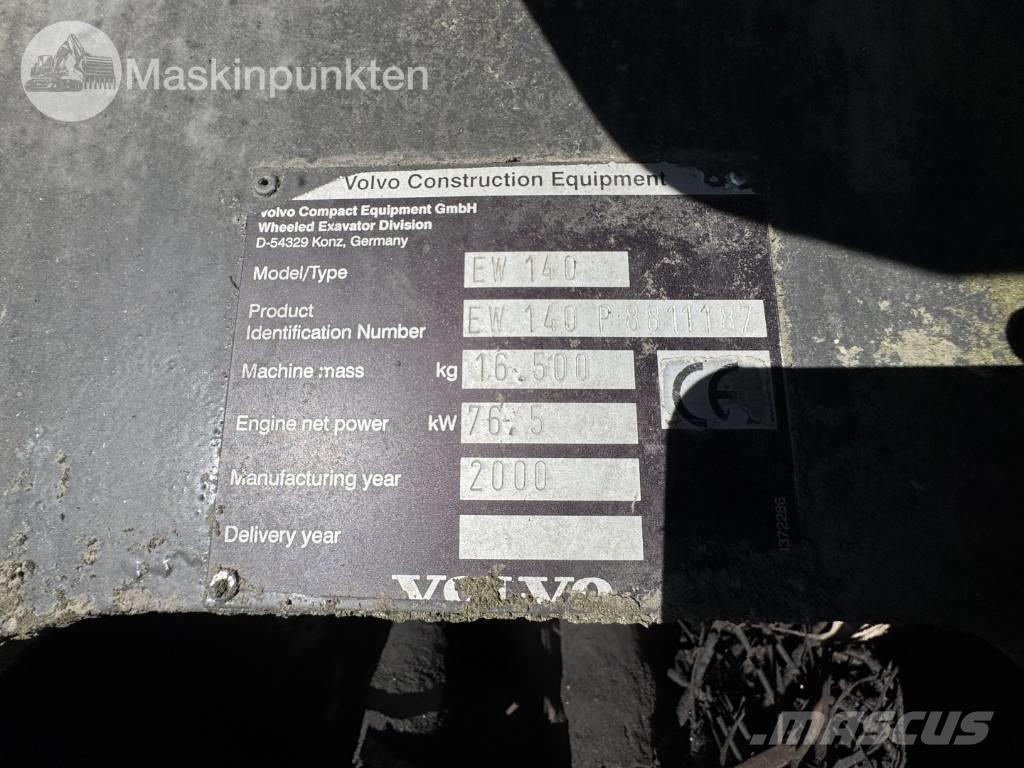 Volvo EW 140 B Excavadoras de ruedas