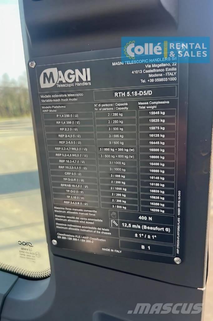 Magni RTH 5.18 | 2024 Carretillas telescópicas