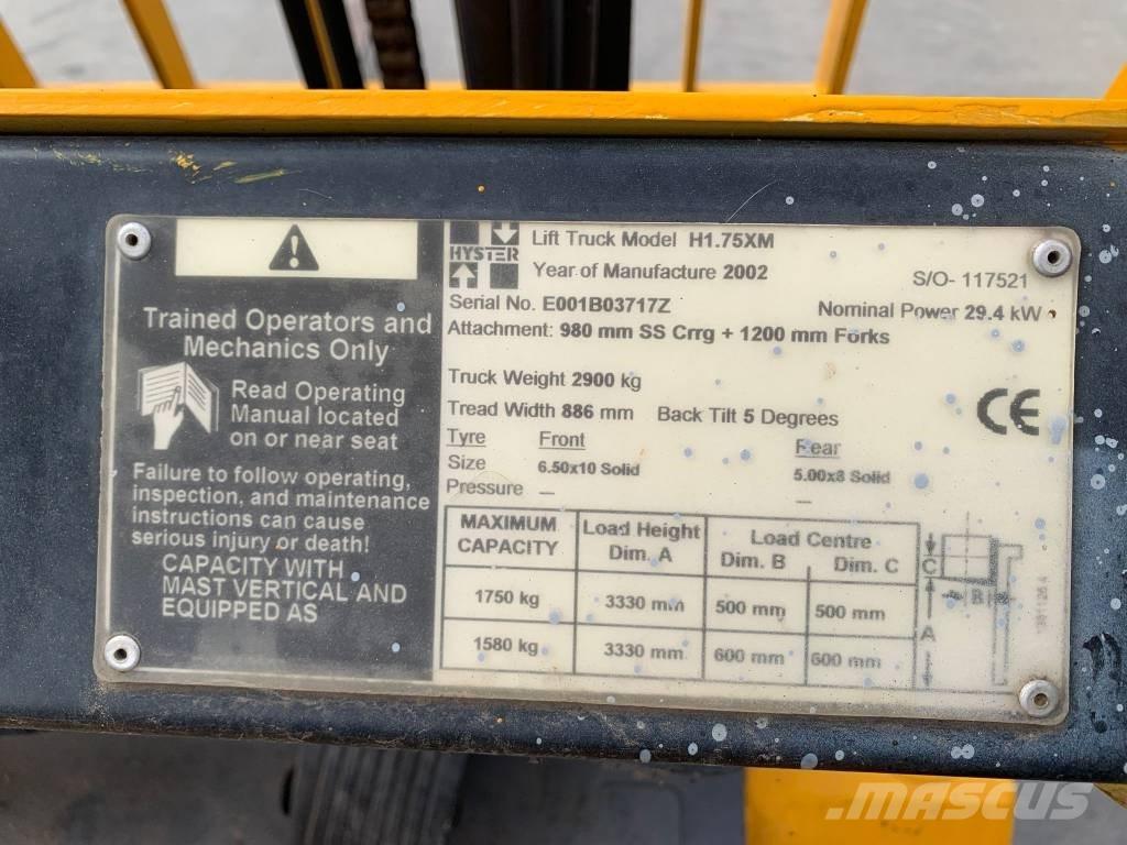 Hyster H 1.75 XM Camiones LPG