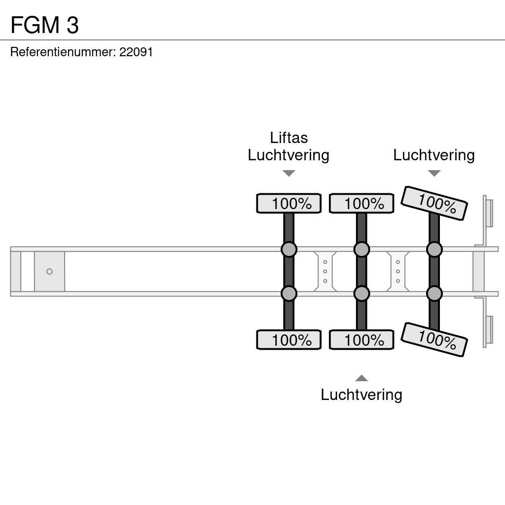 FGM 3 Semirremolques de plataformas planas/laterales abatibles