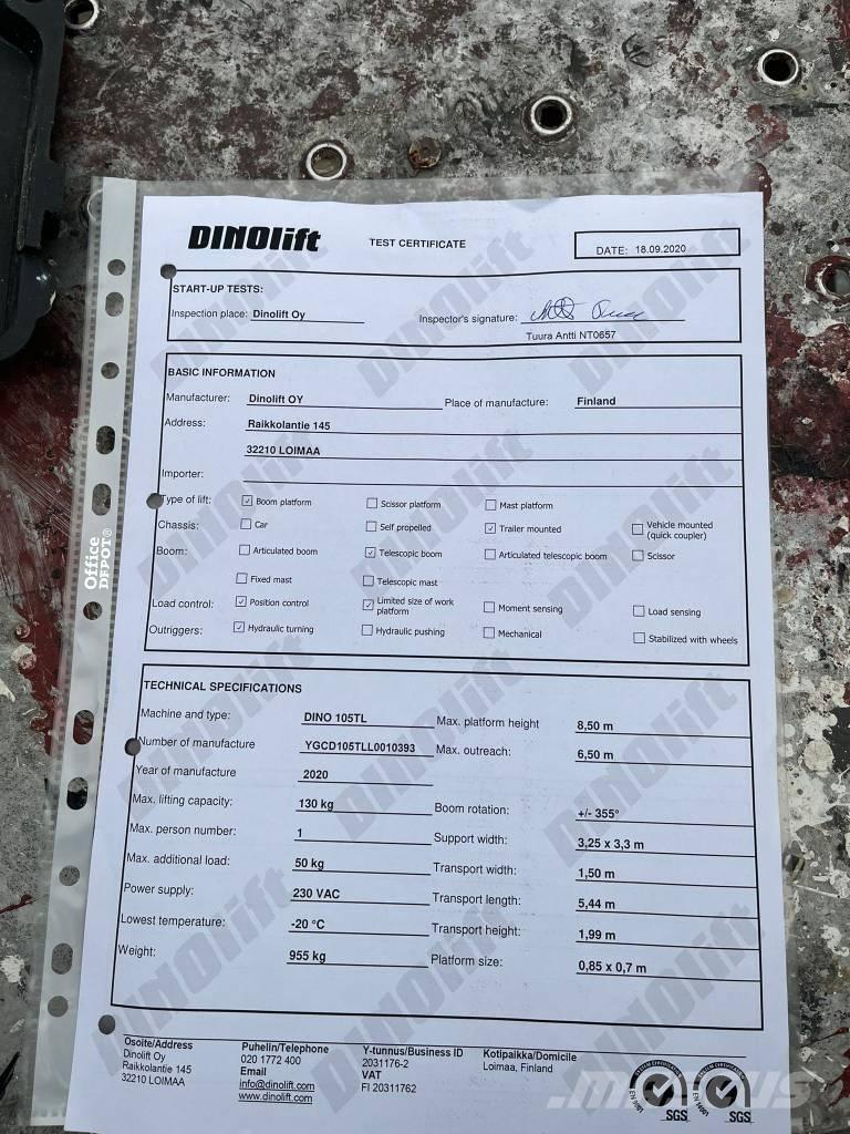 Dino 105TL Plataformas remolcables