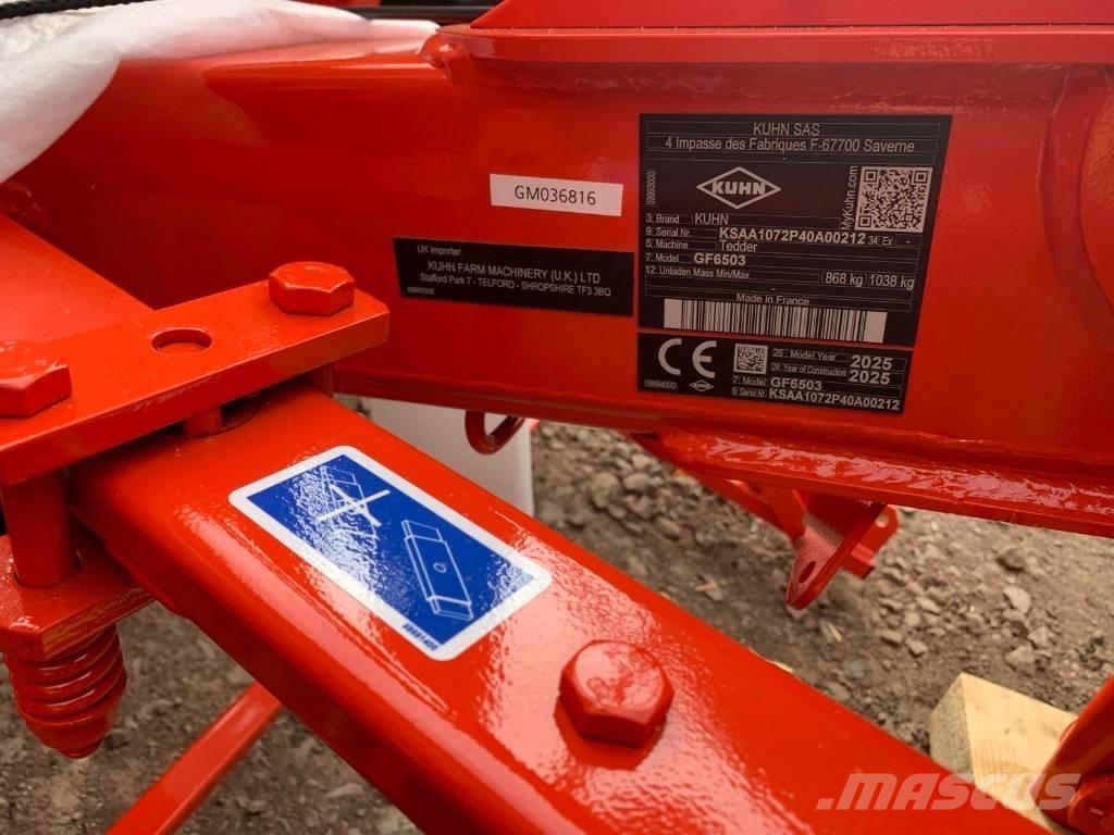 Kuhn GF6503 TEDDER Rastrilladoras y rastrilladoras giratorias