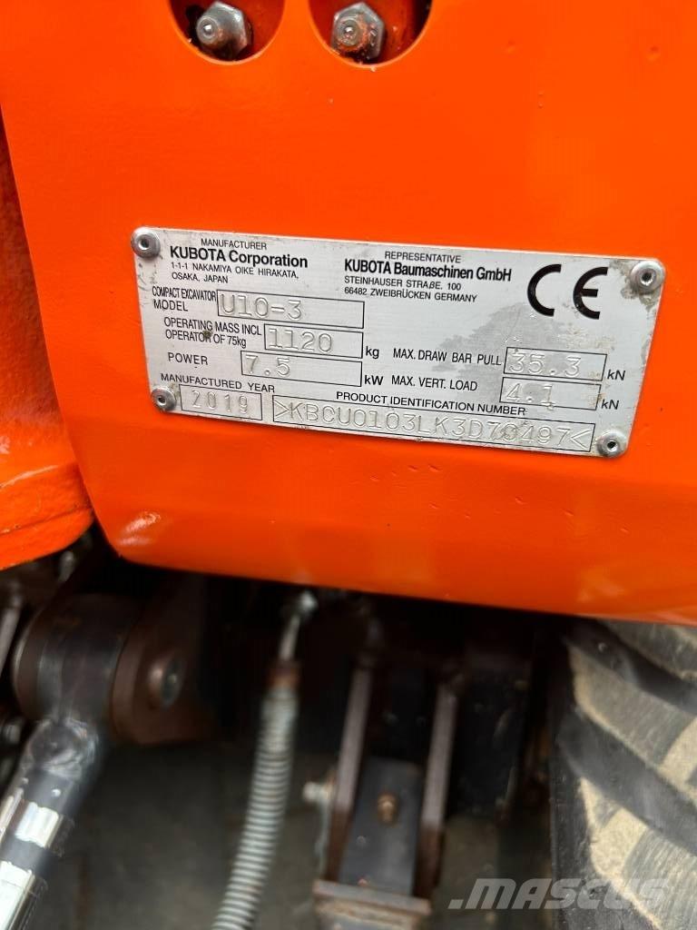 Kubota U 10-3 Miniexcavadoras