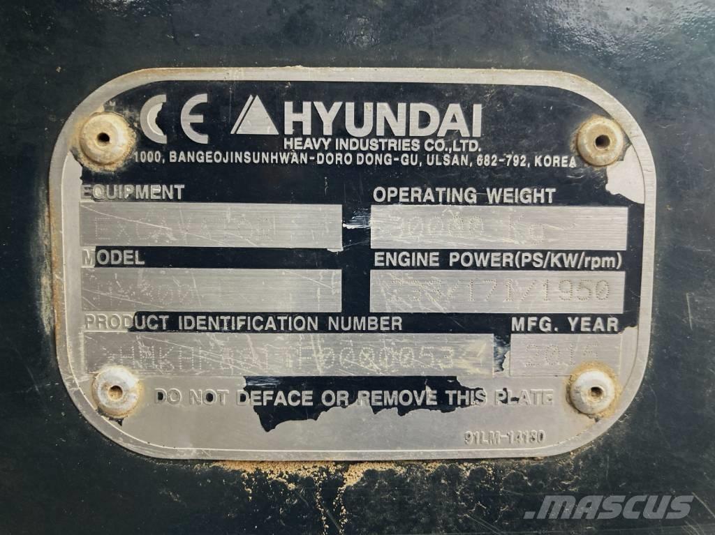 Hyundai HX 300 L Excavadoras sobre orugas