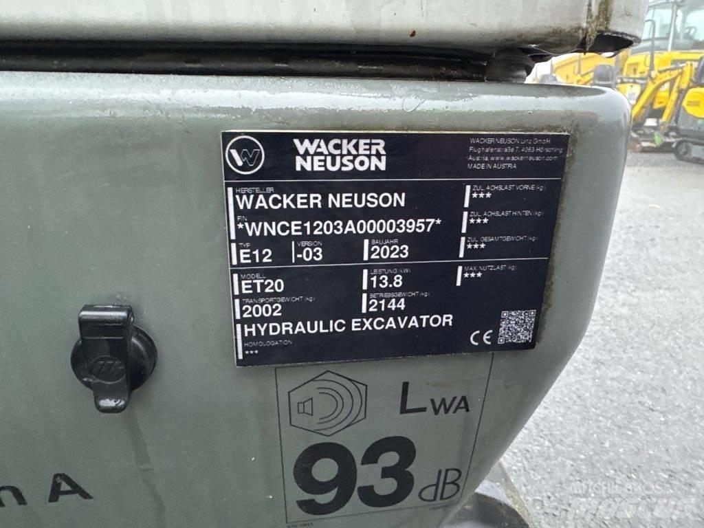 Wacker Neuson ET20 Excavadoras sobre orugas