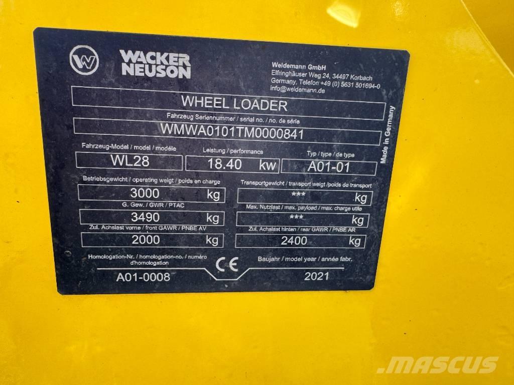 Wacker Neuson WL28 Cargadoras sobre ruedas