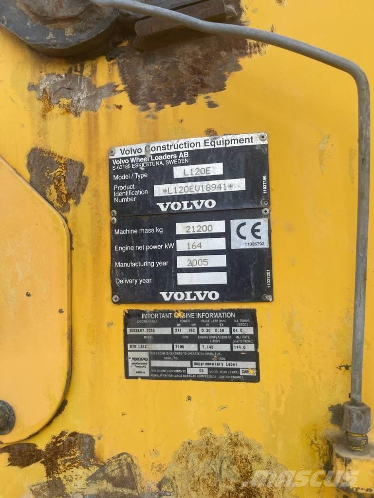 Volvo L 120 E Cargadoras sobre ruedas