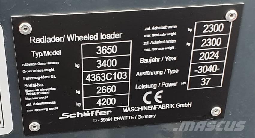 Schäffer 3650 Minicargadoras