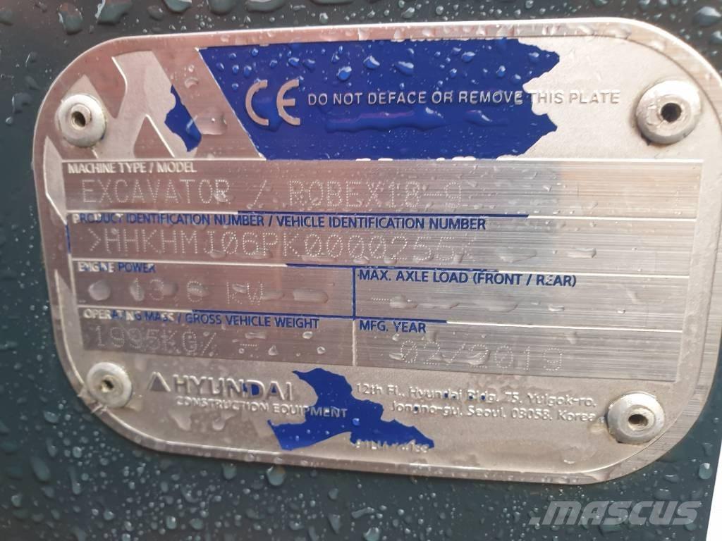 Hyundai Robex 18-9 Miniexcavadoras