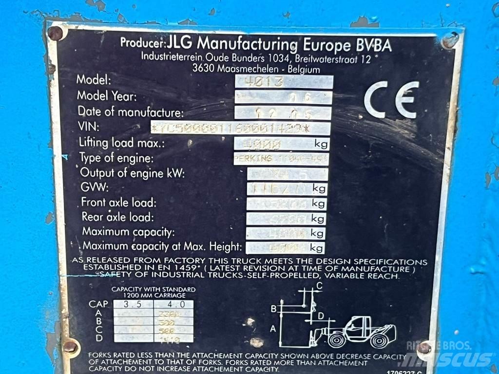 JLG 4013 Carretillas telescópicas