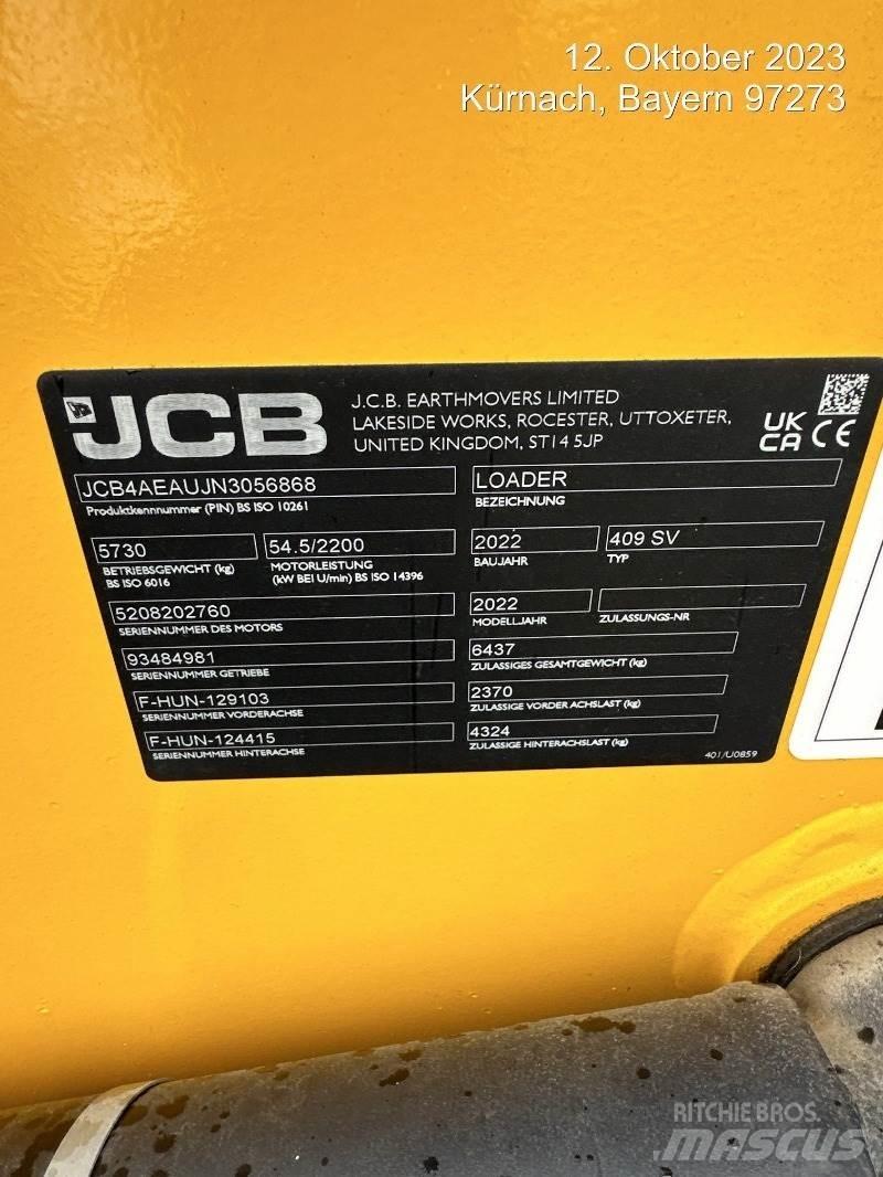 JCB 409 Cargadoras sobre ruedas