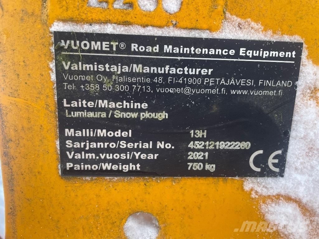  Vuomet 13 H Lumiaura Hojas y cuñas quitanieves