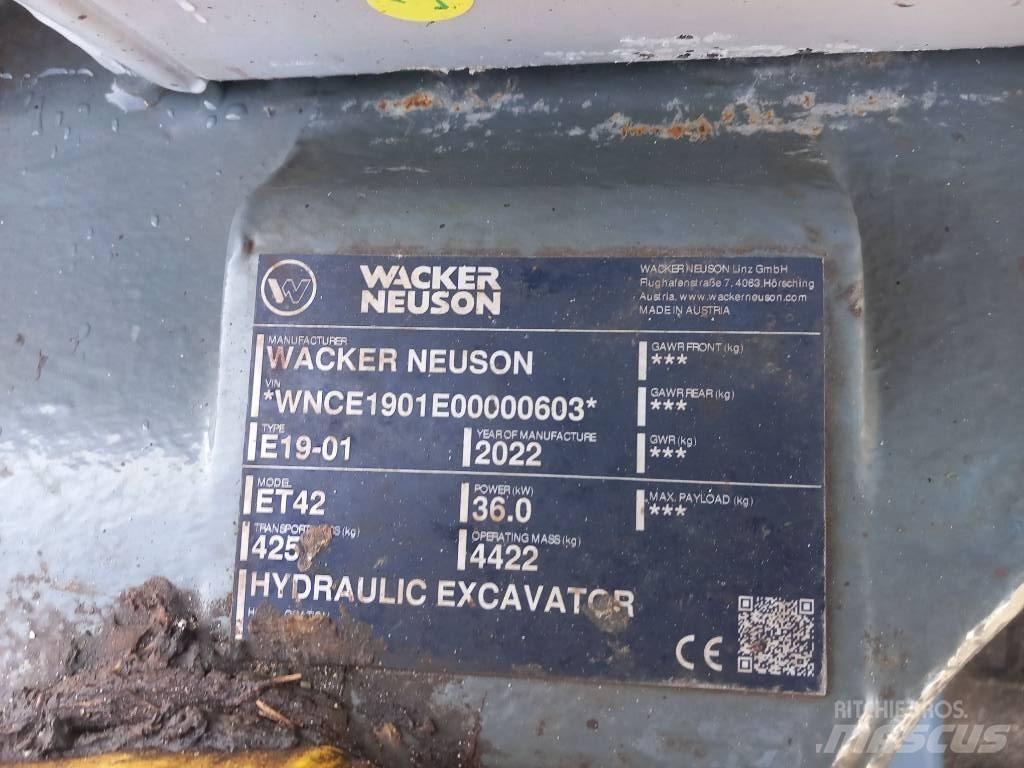 Wacker Neuson ET42 Excavadoras sobre orugas