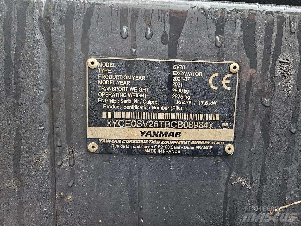 Yanmar SV 26 Miniexcavadoras