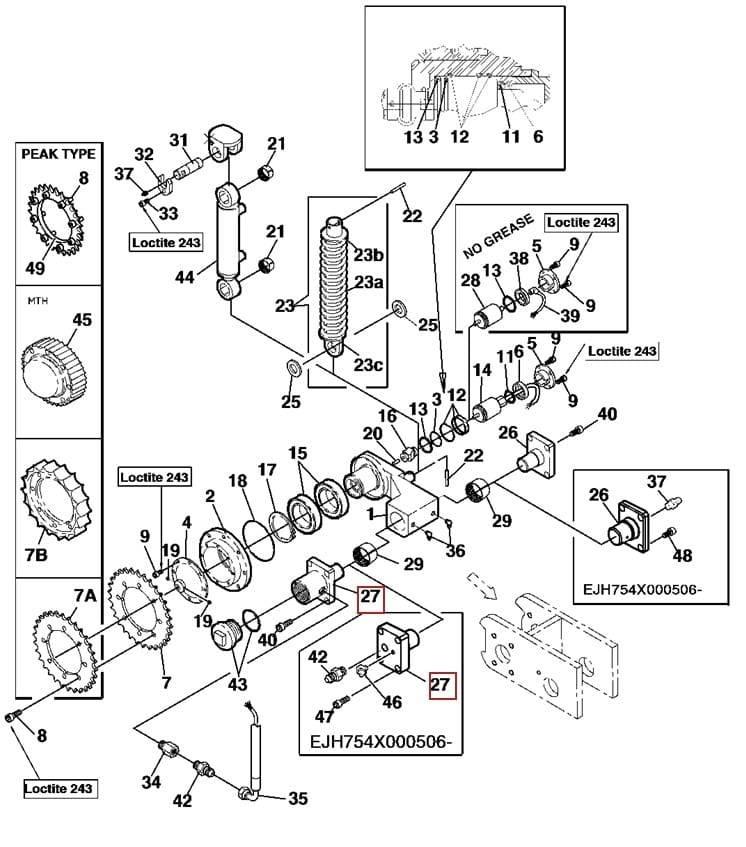  Sworzeń F063515 Cabezales cortadores