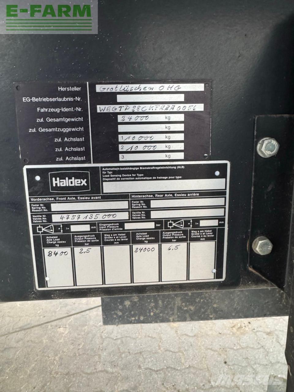  Güde Grotlüschen Remolques de uso general