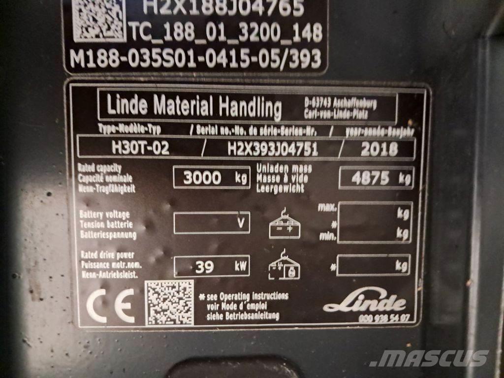 Linde H30T-02 Camiones LPG