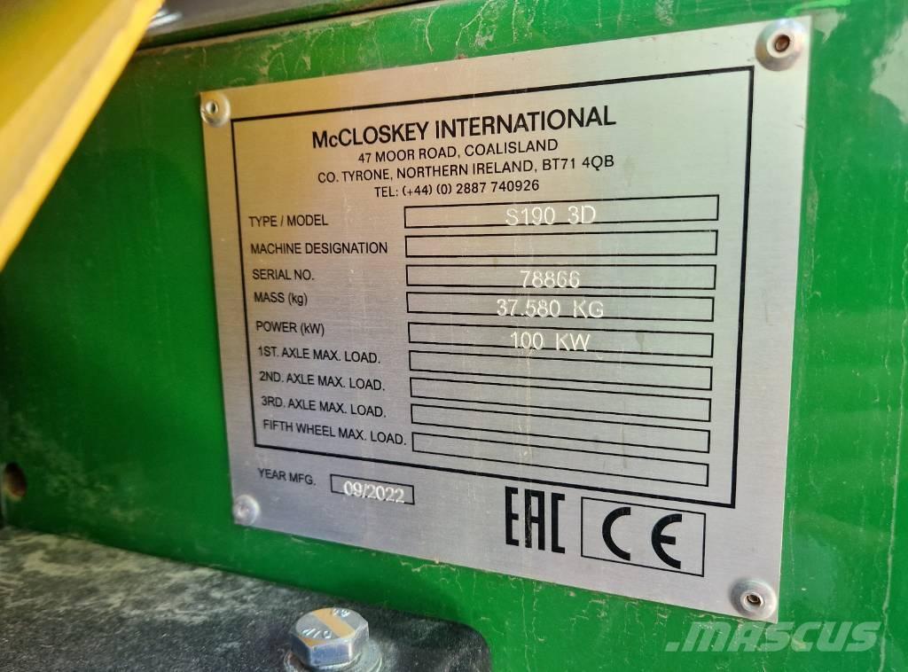 McCloskey S190 Cribas