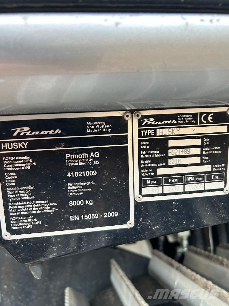 Prinoth Husky Barredoras de nieve