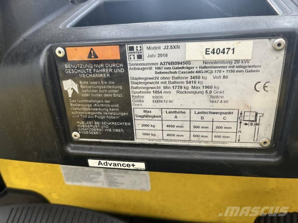 Hyster J2.5XN Carretillas de horquilla eléctrica