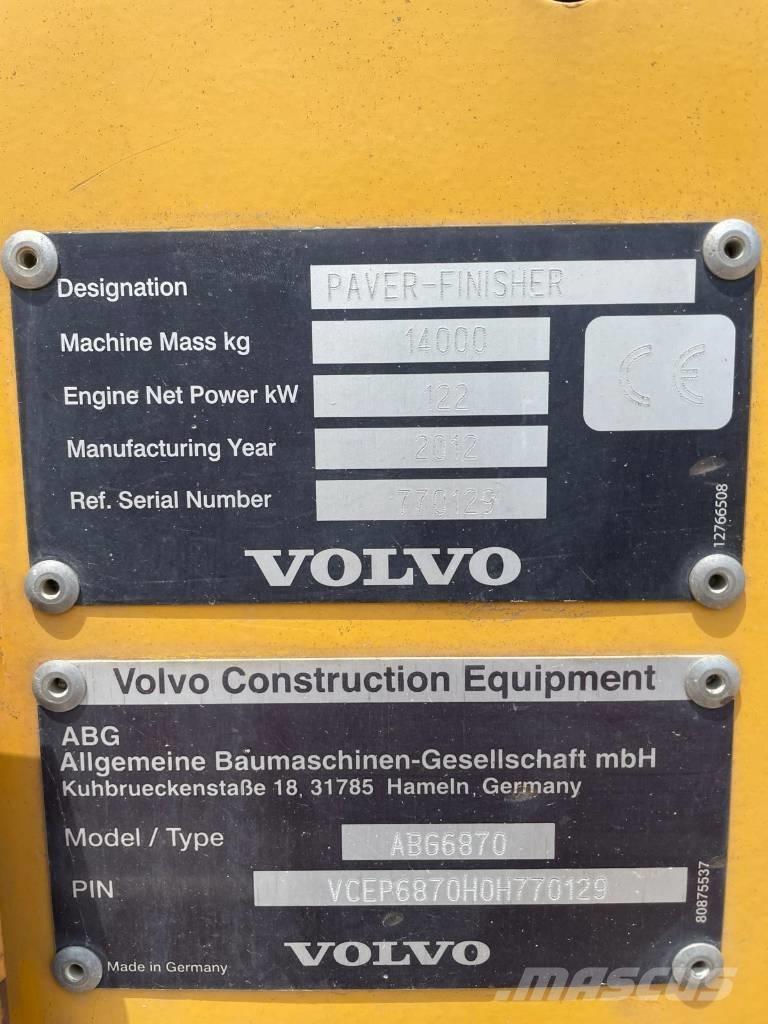 Volvo ABG 6870 Asfaltadoras