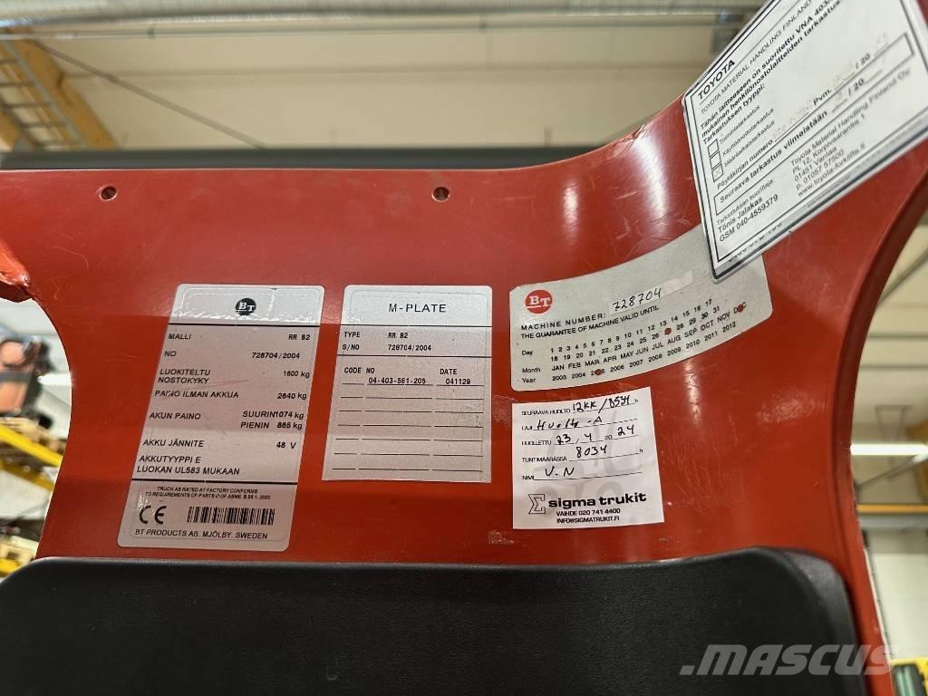 BT RR B 2 Montacargas de alcance de gran altura