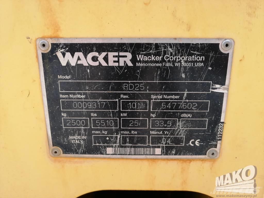 Wacker RD25 Rodillos de doble tambor