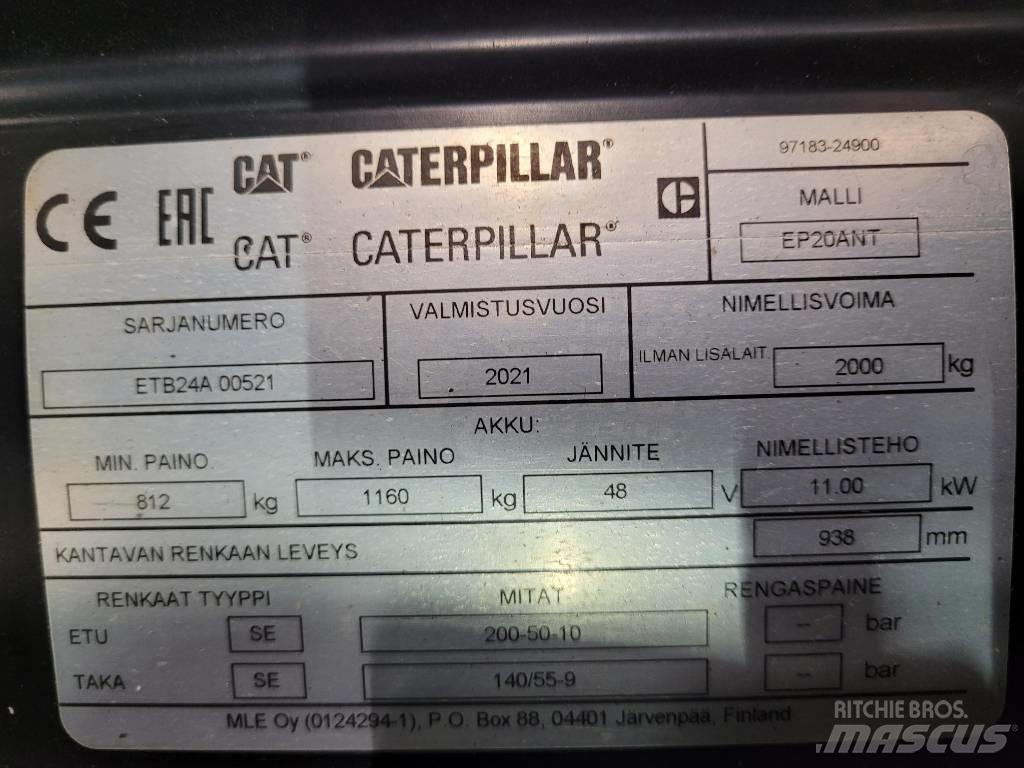 CAT EP20 ANT Carretillas de horquilla eléctrica