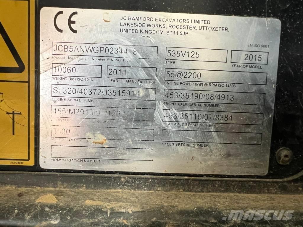 JCB 535-125 Carretillas telescópicas