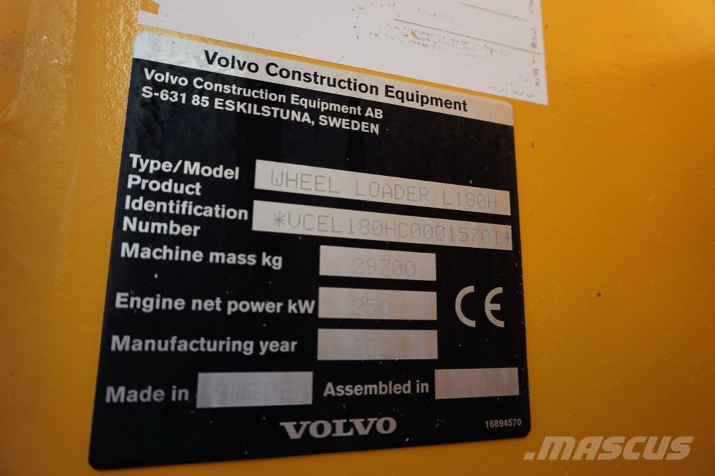 Volvo L 180 H Cargadoras sobre ruedas