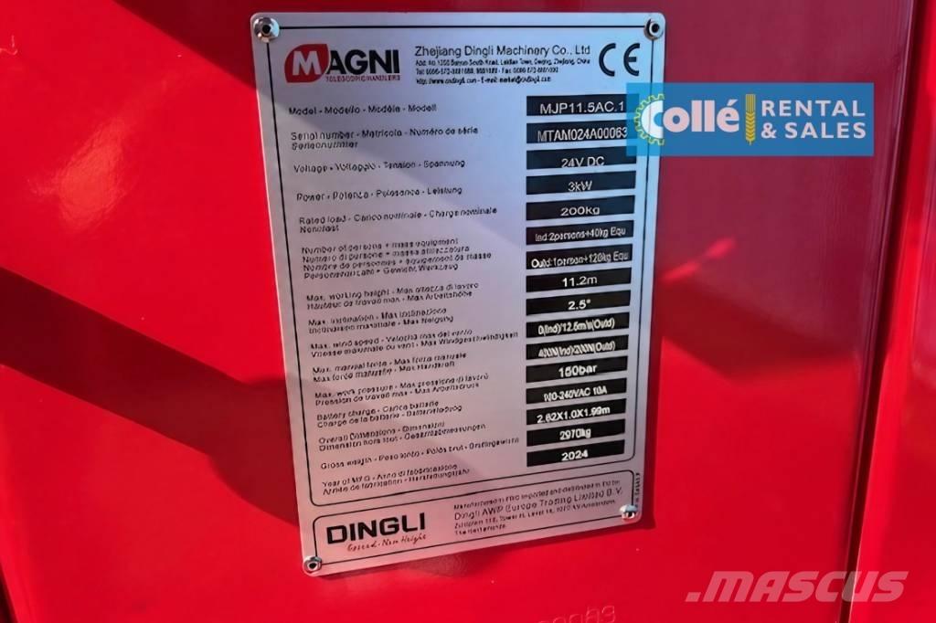 Magni MJP 11.5 | 2024 Plataformas con brazo de elevación manual
