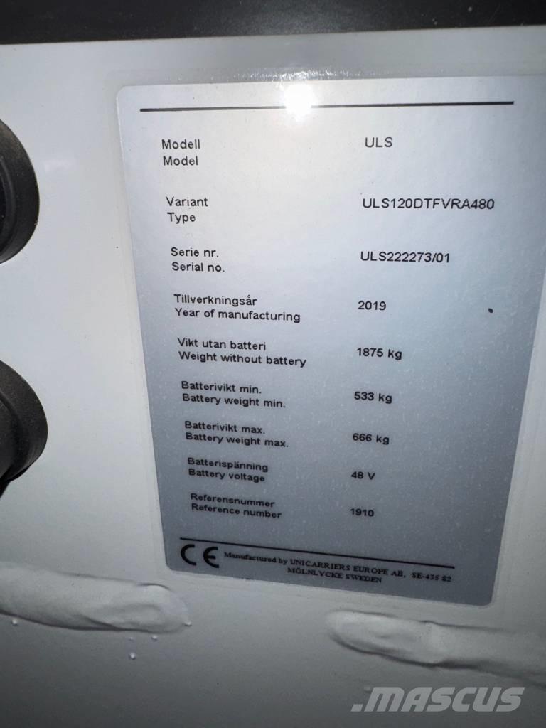 UniCarriers ULS 120 Montacargas de alcance de gran altura