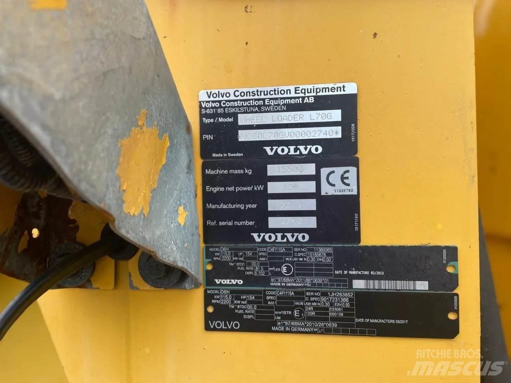 Volvo L70G Cargadoras sobre ruedas